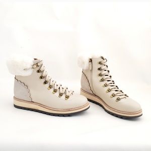 Kate Spade faux fur booties